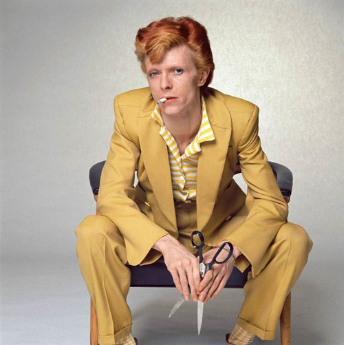david bowie yellow red hair