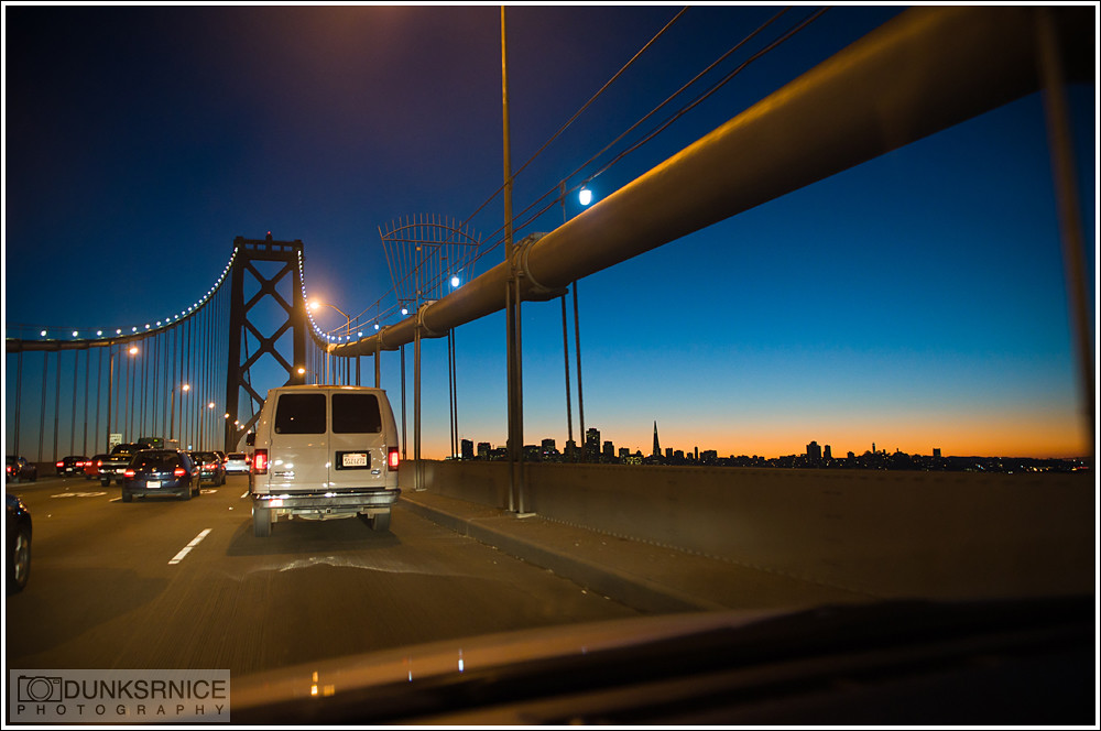 Bay Bridge sunset.