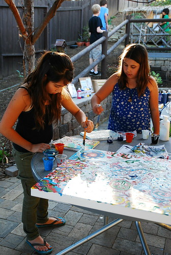 painting together