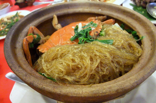 Claypot Crab with Glass Noodles