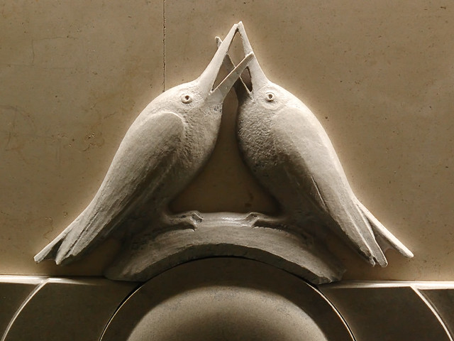 City Museum, in Saint Louis, Missouri, USA - Architectural ornament, love birds