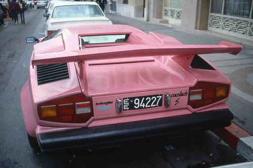 Pink Lamborghini Countach Yes it's pink