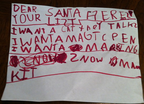 Dear Santa, Here's Your List