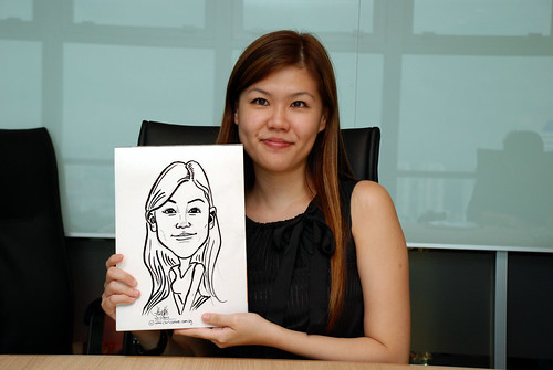 Caricature live sketching for Vopak Christmas Party 2010 - 15