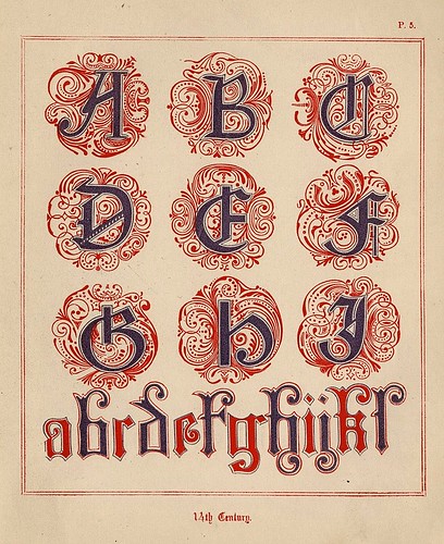 004- Medieval Alphabets and Initials 1886- F.G. Delamotte- Copyright 2006 illuminated-book.com& libros-iluminados.com