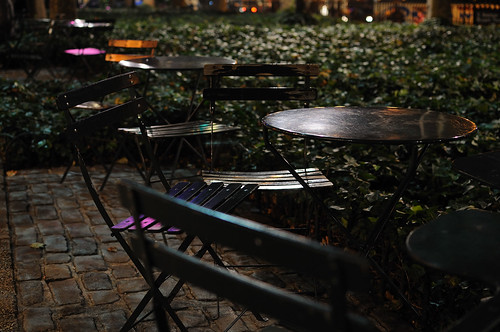 Chairs and Tables in Bryant Park