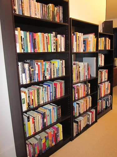 Hall bookcases, after