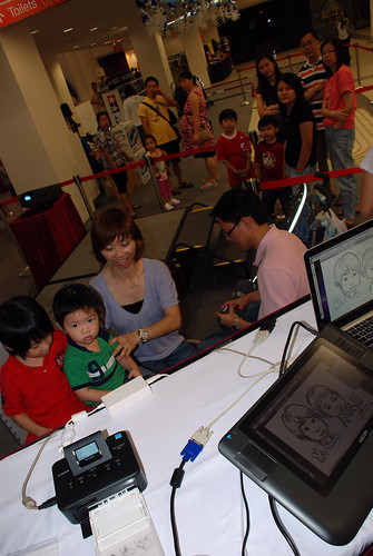 digital caricature live sketching @ Liang Court - day 3 - 4a