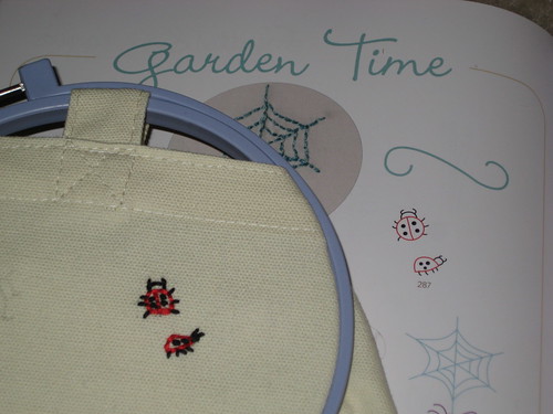 Day 18: Ladybug Doodle Stitching Embroidery 