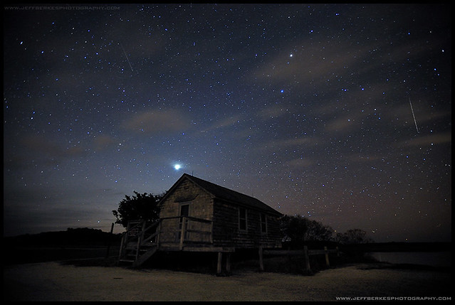Quadrantid Meteor During Dawn.