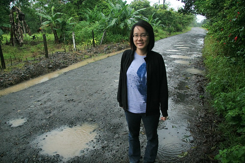 Muddy road to Tortuguero