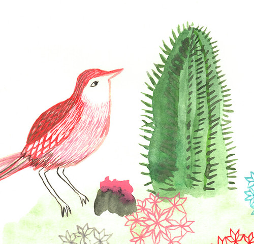 Cactus Bird - Detail