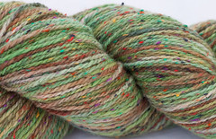 *Cyber Monday Drawing*  "Songs of Forest Creatures" on Cestari Flecks Fine Merino/Rayon Wool - 4 oz