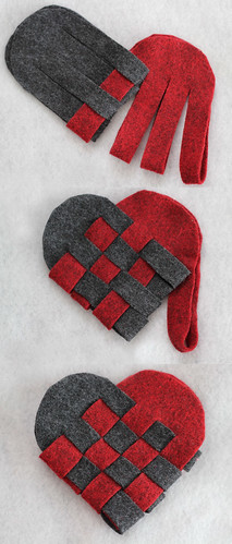 Weaving Danish Hearts