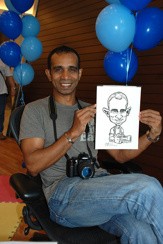 Caricature live sketching for Pan Pacific Hotels Group Family Day -2