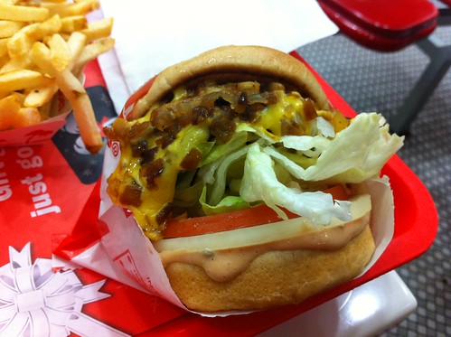 Tue Dec 21, 2010: In-N-Out Burger #51 – Double Double genex style (correctly made) – San Francisco, CA