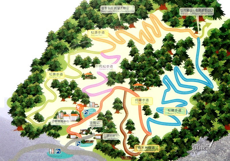向陽國家森林遊樂區地圖