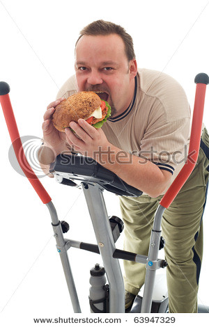fat man eating burger. Fat Person Eating Burger.