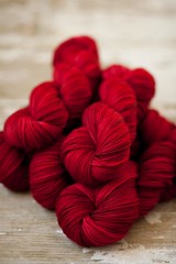 'Ruby Slippers' on Dream in Cashmere DK