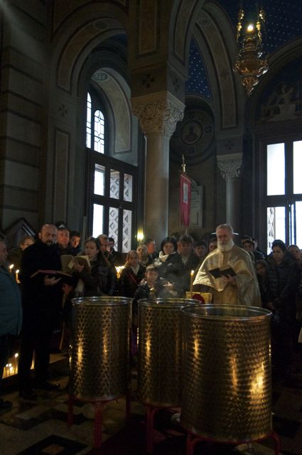 Chiesa serbo ortodossa di S. Spiridione, Celebrazione dell'Epifania ortodossa