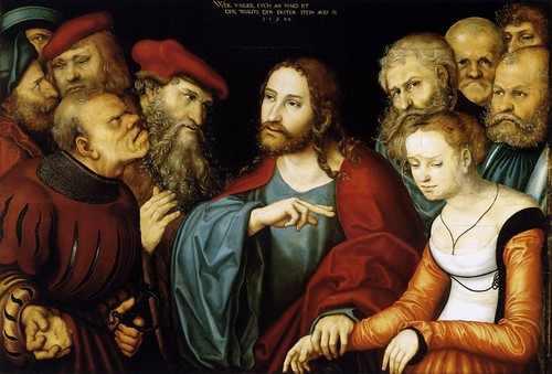Lucas Cranach the Elder:  Jesus and the Adulteress