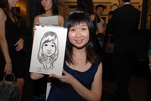 Caricature live sketching for Autism Association(Singapore)- Staff Dinner 2010 - 12