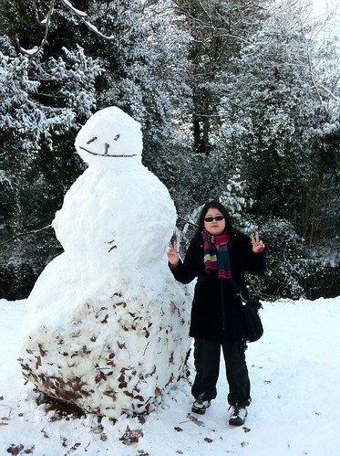 Big snowman by American Embassy in Phoenix Park. (I didn't make the snowman btw)