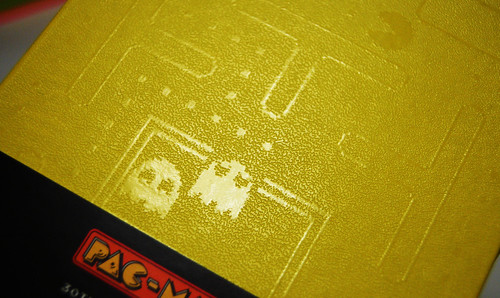 Embossed pacman notebook