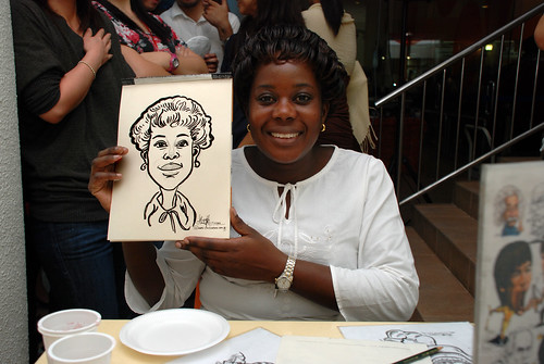 Caricature live sketching for BAT White Christmas Party 2010 - 29