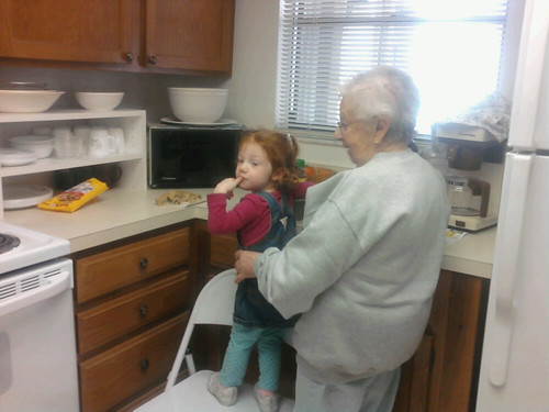 Baking cookies with nonni.
