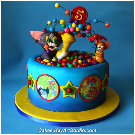 Candyland Birthday Cake on Birthday Cakes  Here   S A Large Gallery Of Tom   Jerry Cakes  Enjoy