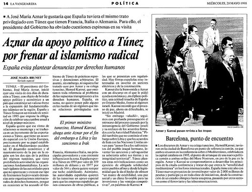 Aznar en Túnez