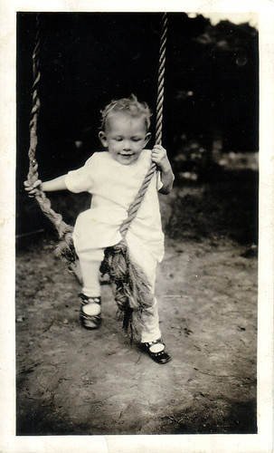 My Mother as a Toddler, on Rope Swing