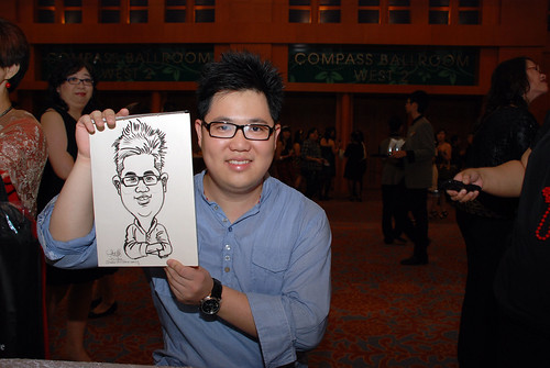 caricature live sketching for Ernst & Young D&D 2010 - 10