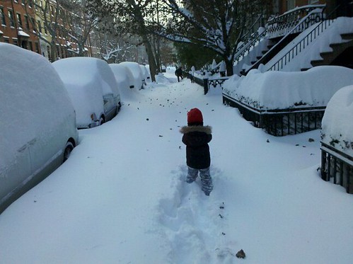 nyc snow storm child