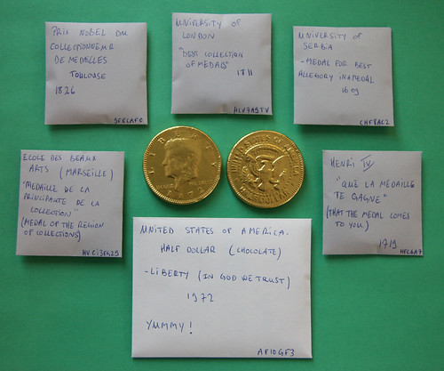 Sallay attributed chocolate coins