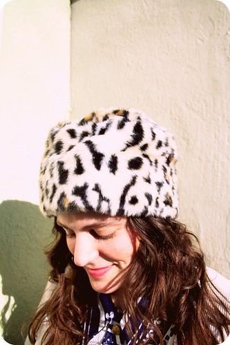 Cheetah Russian Hat
