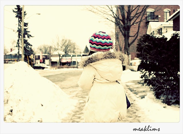 freezing cold walk