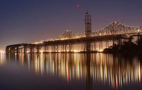 フリー写真素材|建築・建造物|橋|夜景|アメリカ合衆国|カリフォルニア州|