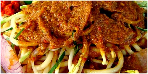 laksa johor. The Johor Laksa gravy, recipe includes finest fish and Malay herbs,