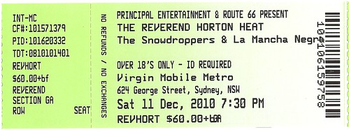 reverend horton heat ticket 2010