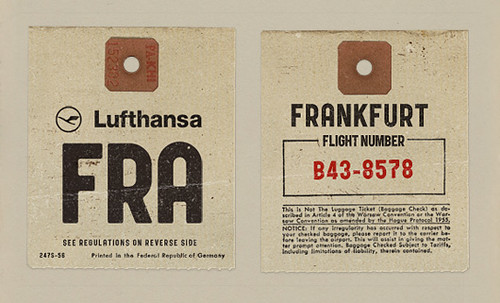 PUBLIC GOTHIC AIRLINE TAGS
