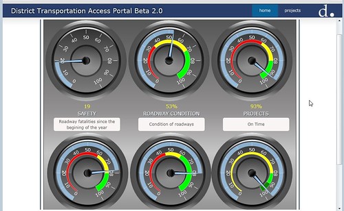 DDOT Transportation Access Portal, screen shot