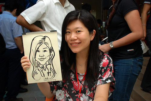 Caricature live sketching for BAT White Christmas Party 2010 - 33