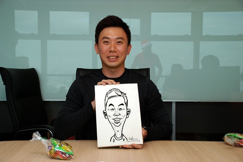 Caricature live sketching for Vopak Christmas Party 2010 - 16