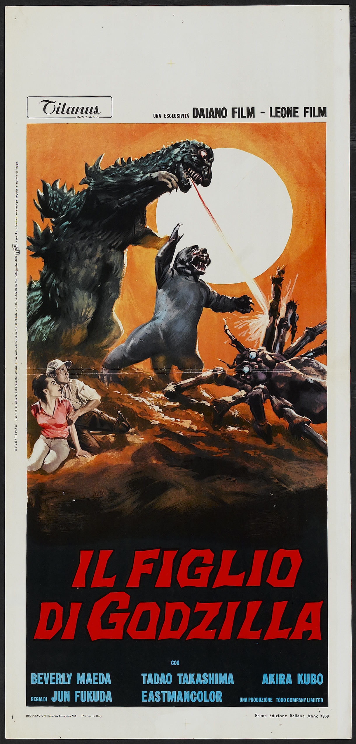 Son of Godzilla (Titanus, 1969). Italian