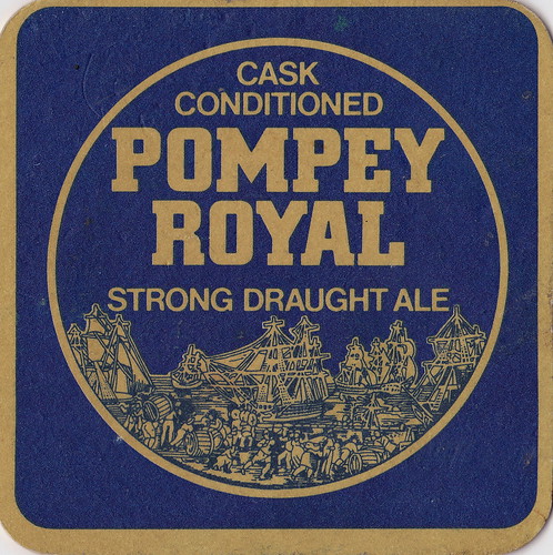 Pompey Royal Beer Mat by john lilburne