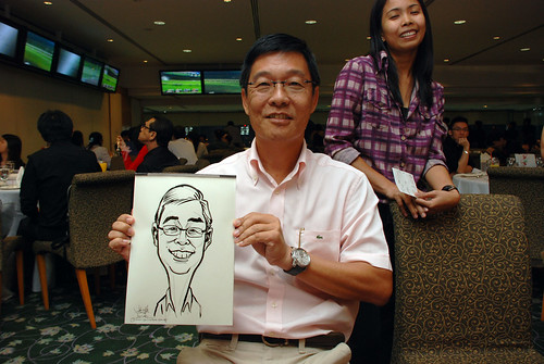 caricature live sketching for Thorn Business Associates Appreciate Night 2011 - 20