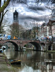 Dom Tower of Utrecht and Oudegracht