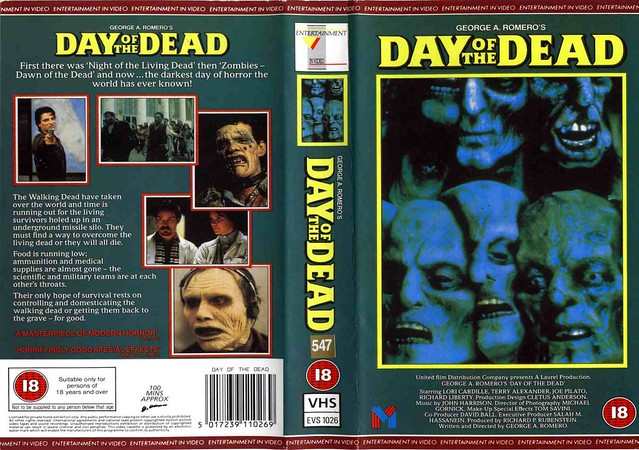 Day Of The Dead (second cover) (VHS Box Art)